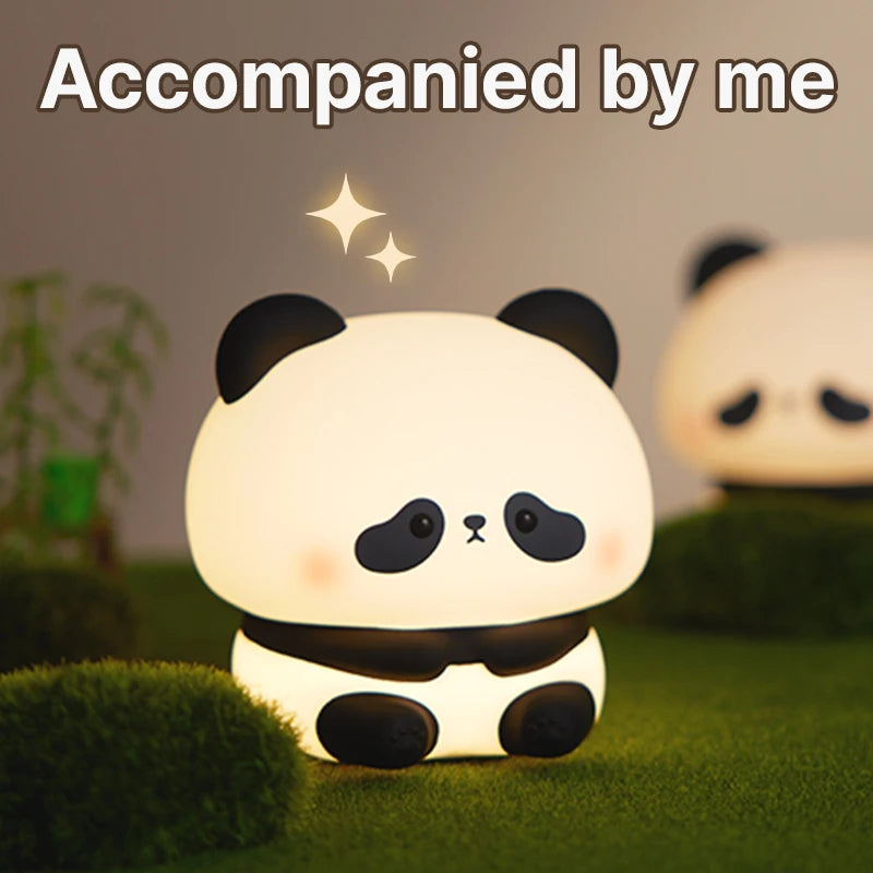 Lazy panda lamp