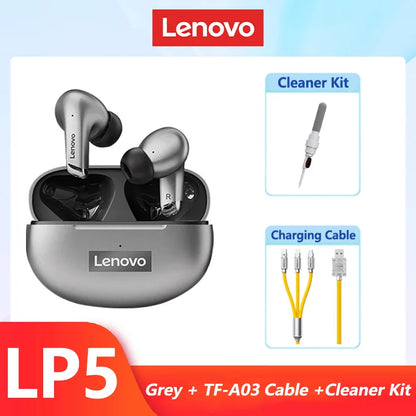 Original Lenovo LP5 Wireless Bluetooth Earbuds HiFi Music Earphones Headphones Sports Waterproof Headset With Mic Earbuds New