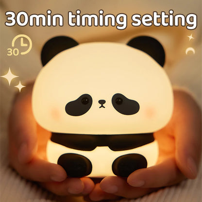 Lazy panda lamp