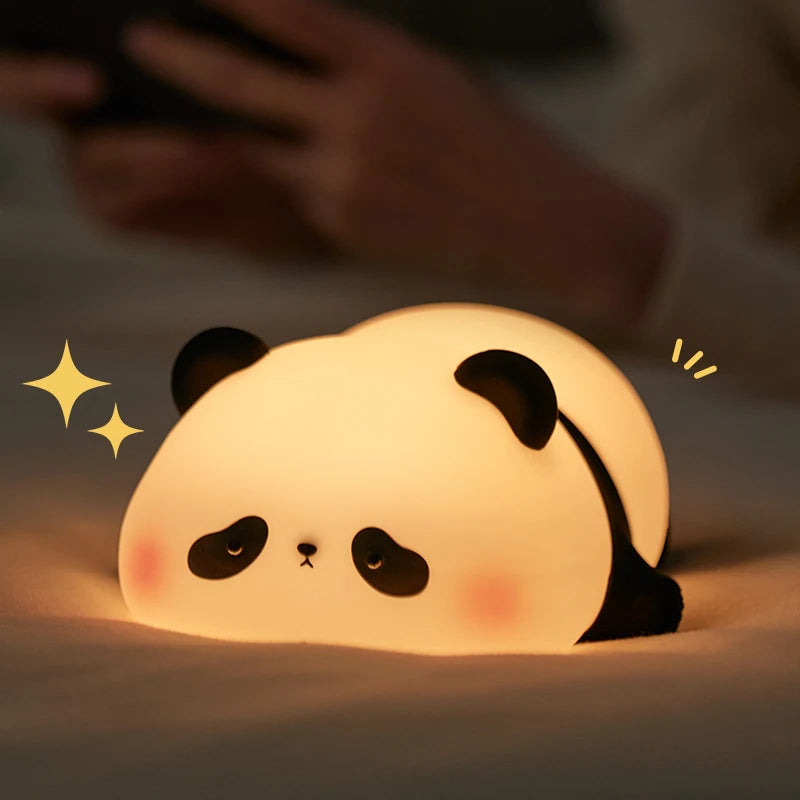 Lazy panda lamp