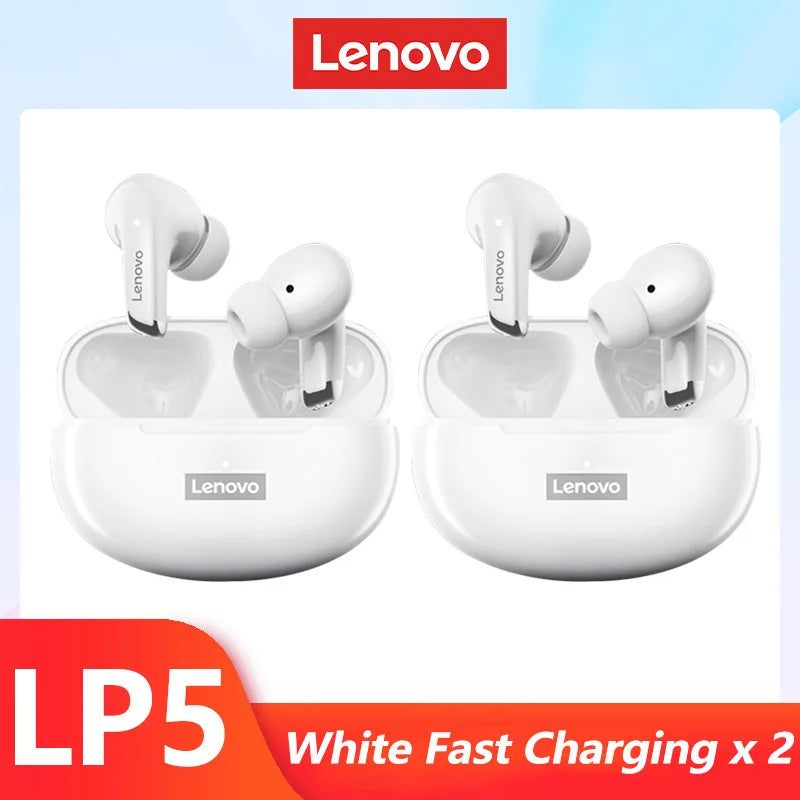 Original Lenovo LP5 Wireless Bluetooth Earbuds HiFi Music Earphones Headphones Sports Waterproof Headset With Mic Earbuds New