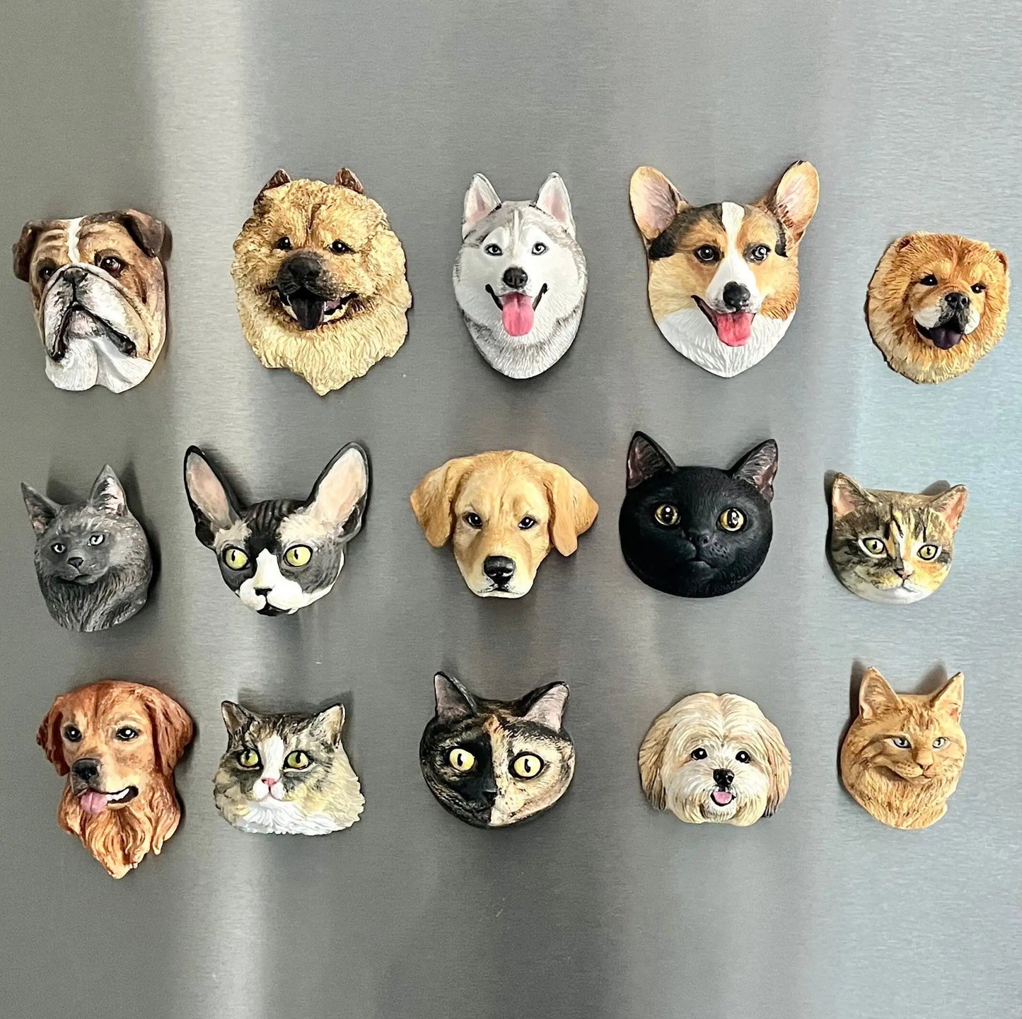 Personalized Pet Head Magnet – Bring Your Furry Friend to Life!