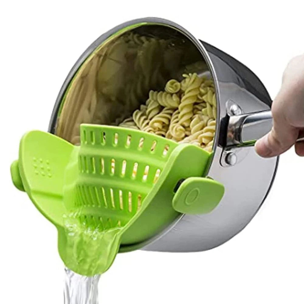 Silicone Clip-On Pan Strainer