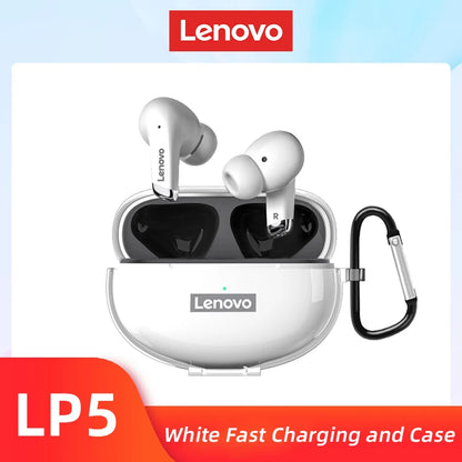 Original Lenovo LP5 Wireless Bluetooth Earbuds HiFi Music Earphones Headphones Sports Waterproof Headset With Mic Earbuds New