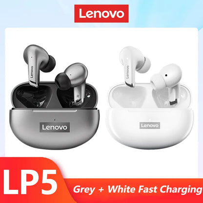 Original Lenovo LP5 Wireless Bluetooth Earbuds HiFi Music Earphones Headphones Sports Waterproof Headset With Mic Earbuds New