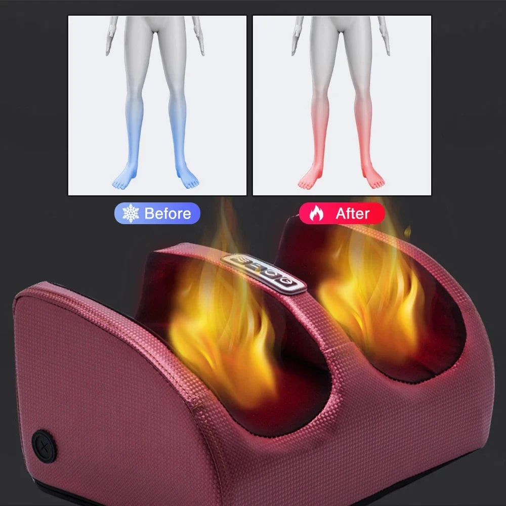 Quick and Effective Foot & Leg Massager for Instant Relaxation, Feel the Relief: Deep Tissue Shiatsu Massage for Tired Feet and Legs!