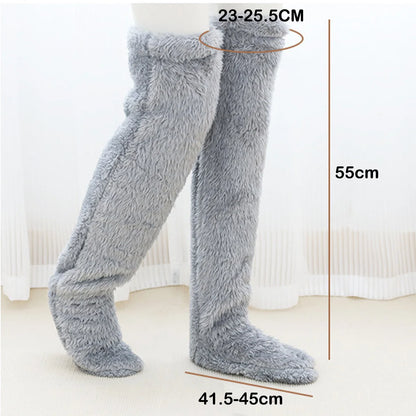 Ultra-Soft Fuzzy Long Winter Socks – Keep Your Feet Warm & Cozy All Season