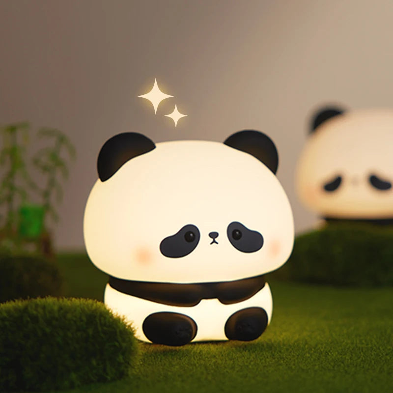 Lazy panda lamp