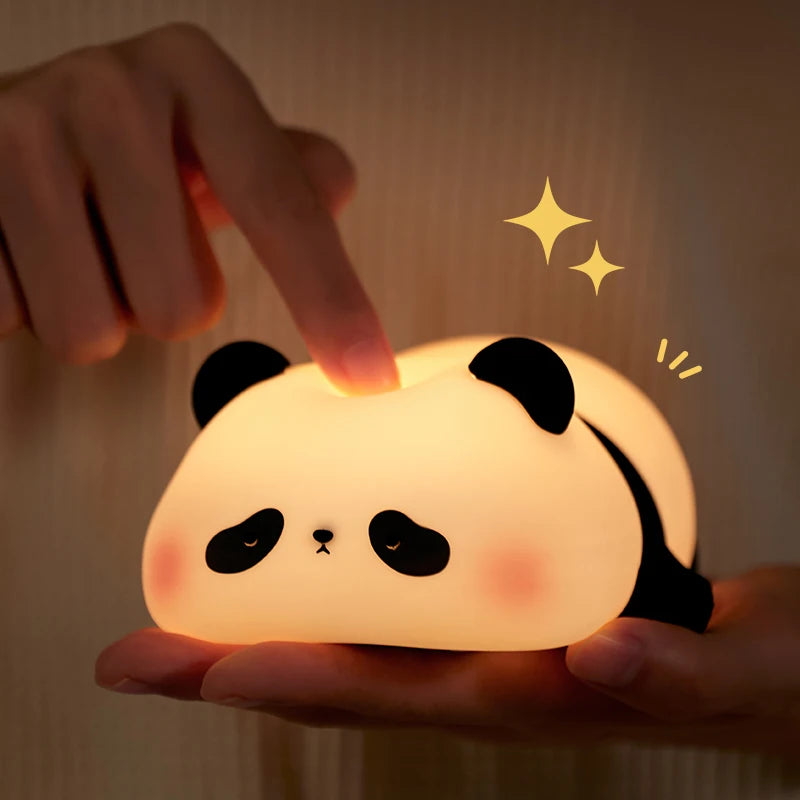 Lazy panda lamp