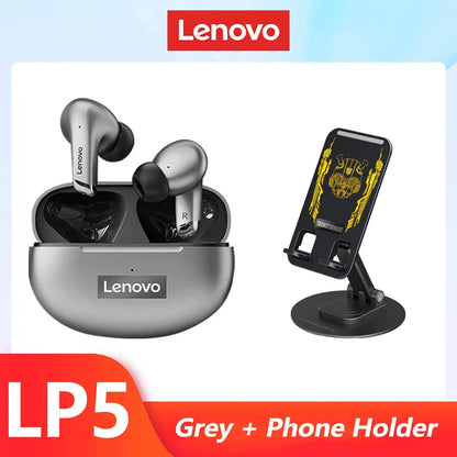 Original Lenovo LP5 Wireless Bluetooth Earbuds HiFi Music Earphones Headphones Sports Waterproof Headset With Mic Earbuds New