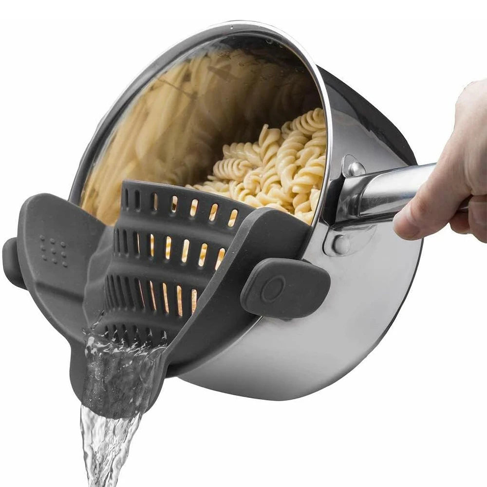 Silicone Clip-On Pan Strainer