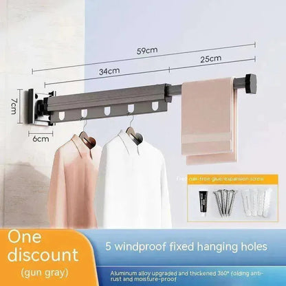 Retractable Aluminum Clothes Hanger